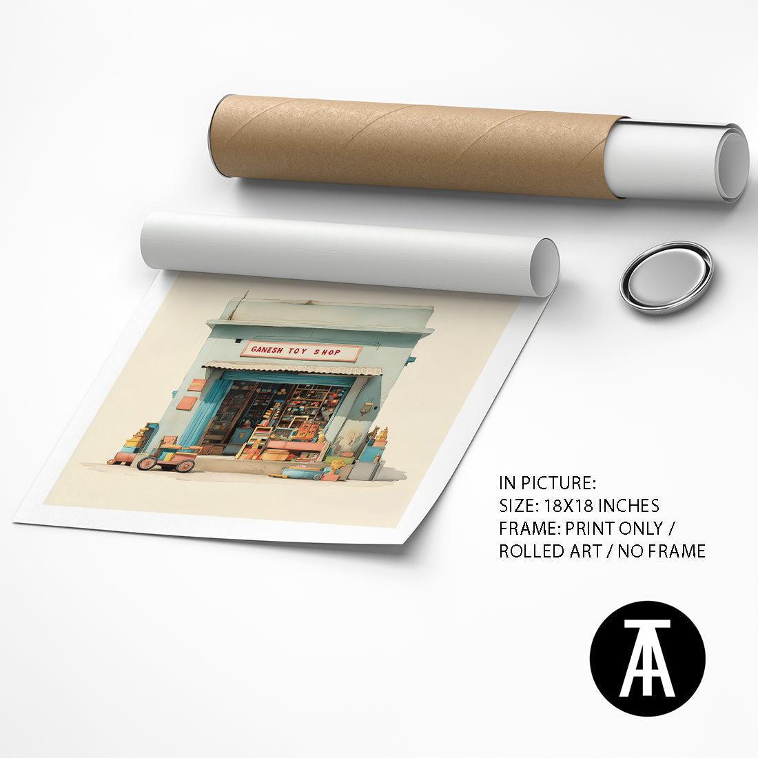 Artwork as Print Only / Rolled Art