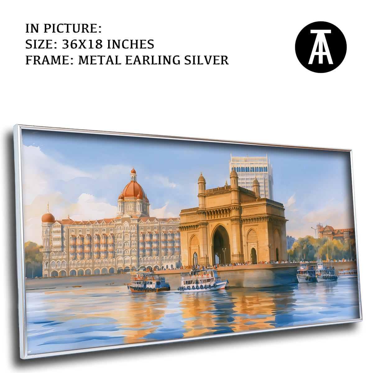 Artwork in Metal Earling Silver Frame