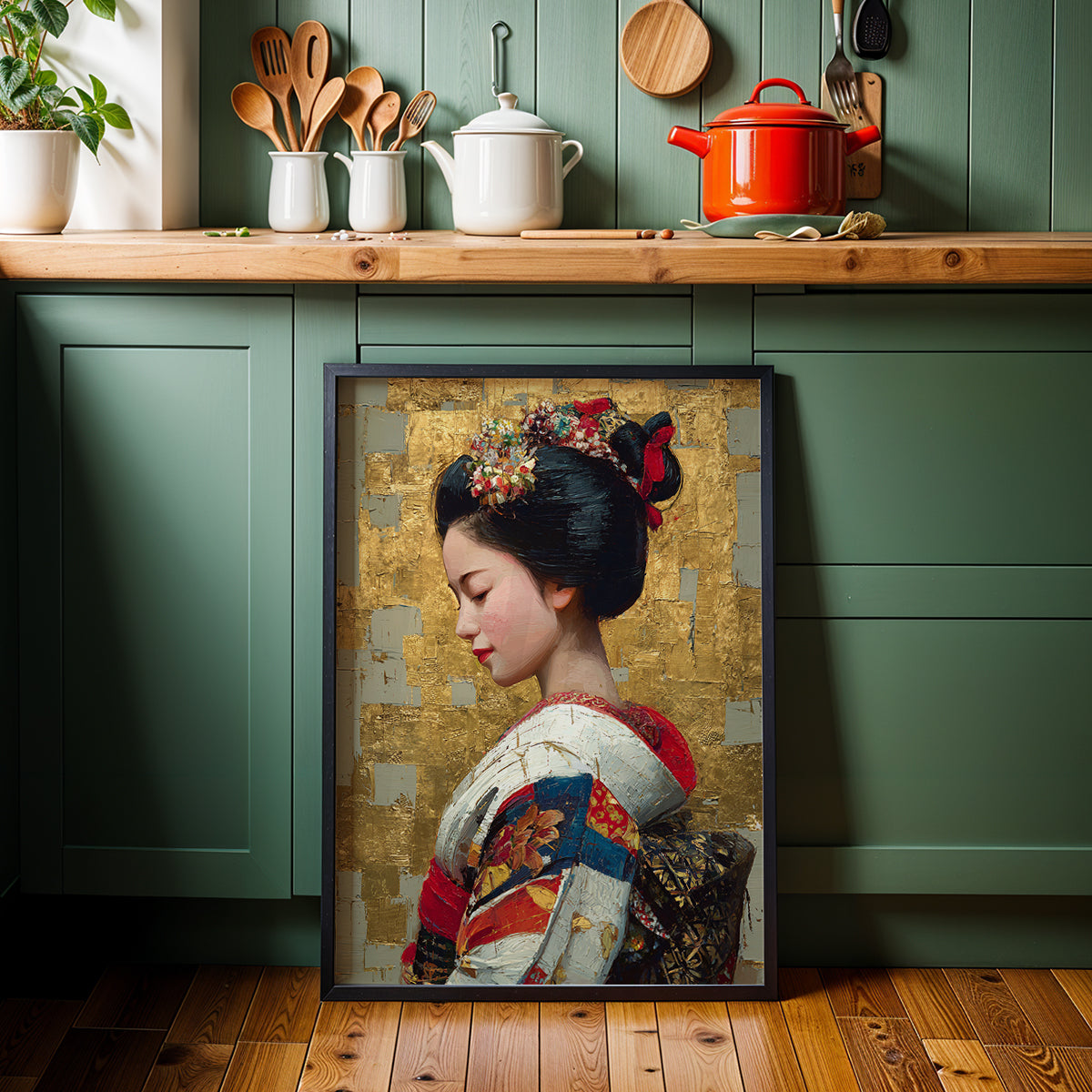 Japanese Artwork in a Lifestyle Setting