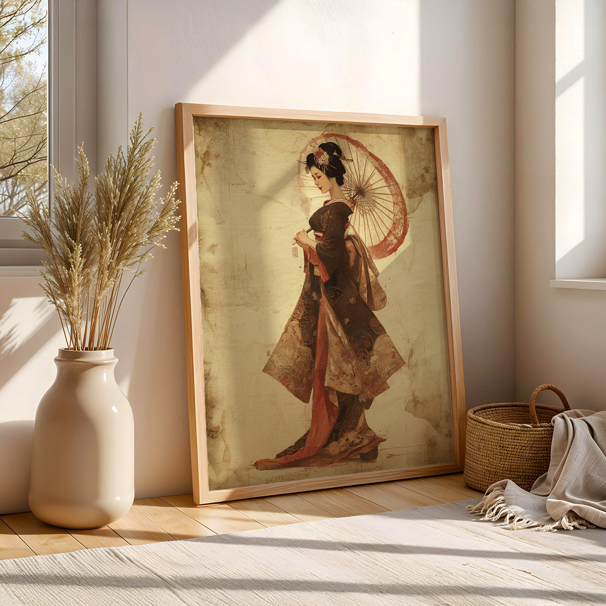 Japanese Painting in a Lifestyle Setting