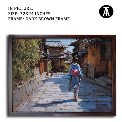 Artwork in Metal Champagne Gold Frame