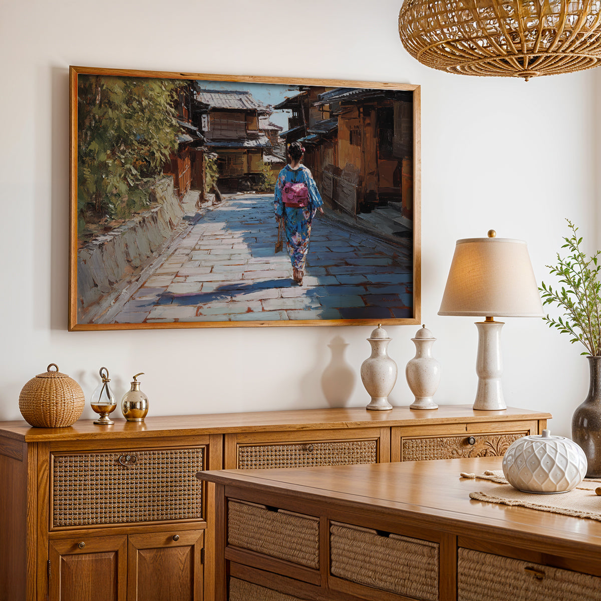 Japanese Painting in a Lifestyle Setting