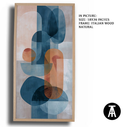 Artwork in Natural Wood Frame