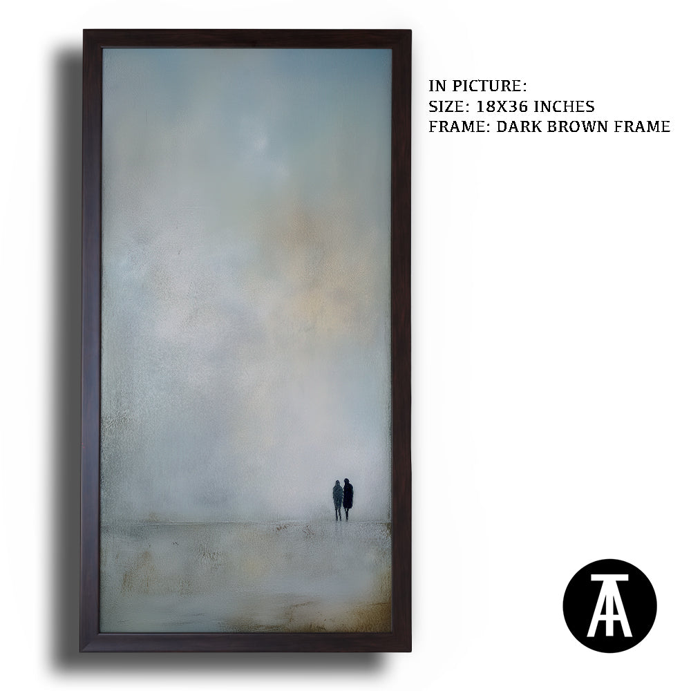 Artwork in Dark Brown Frame