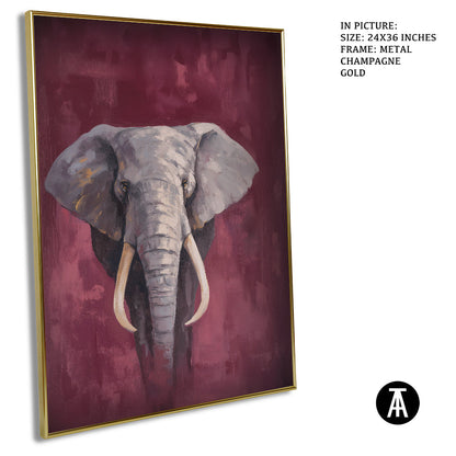 Artwork in Metal Champagne Gold Frame