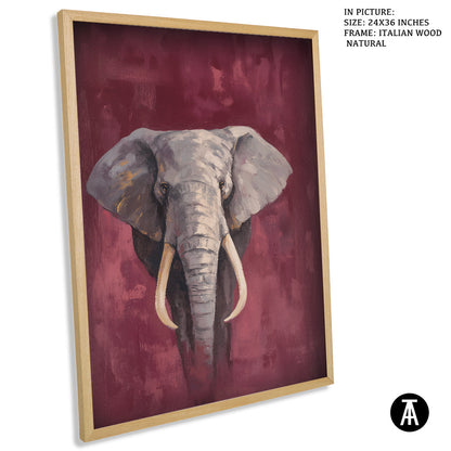 Artwork in Natural Wood Frame