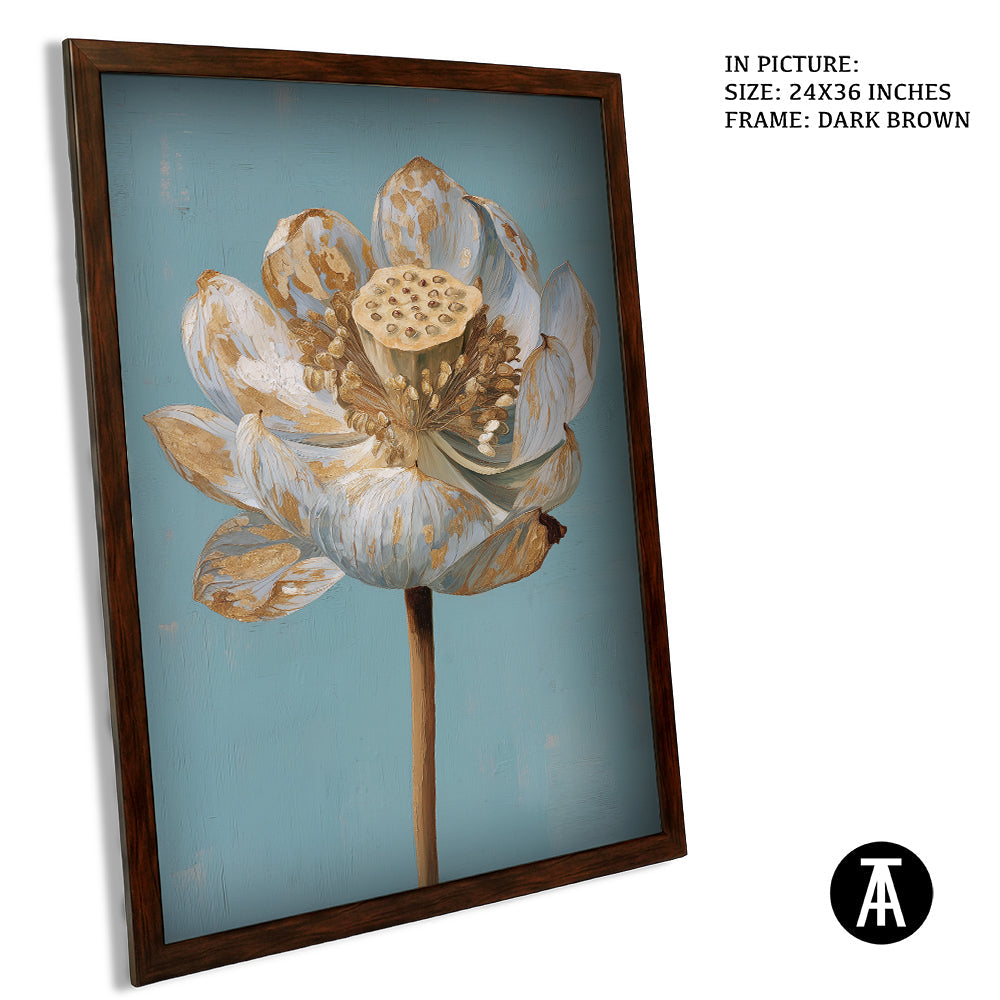 Artwork in Dark Brown Frame