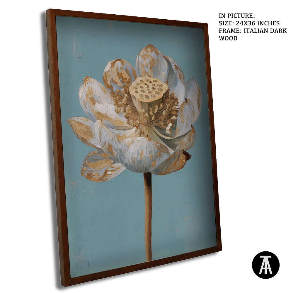 Artwork in Dark Wood Frame