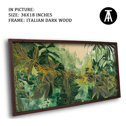 Artwork in Dark Wood Frame