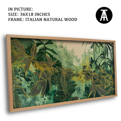 Artwork in Natural Wood Frame