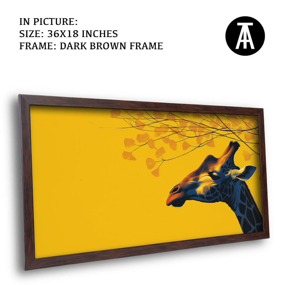 Artwork in Dark Brown Frame