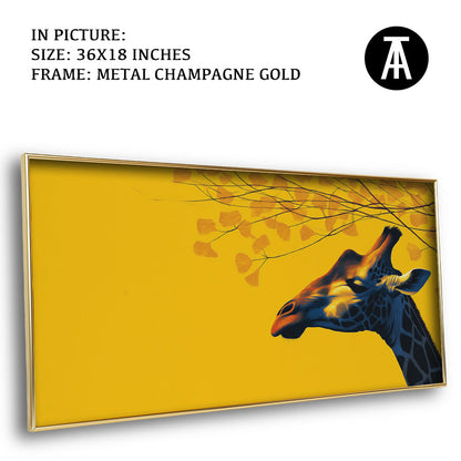 Artwork in Metal Champagne Gold Frame
