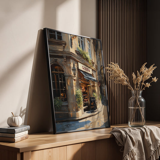 Europeal Alps Artwork in a Lifestyle Setting