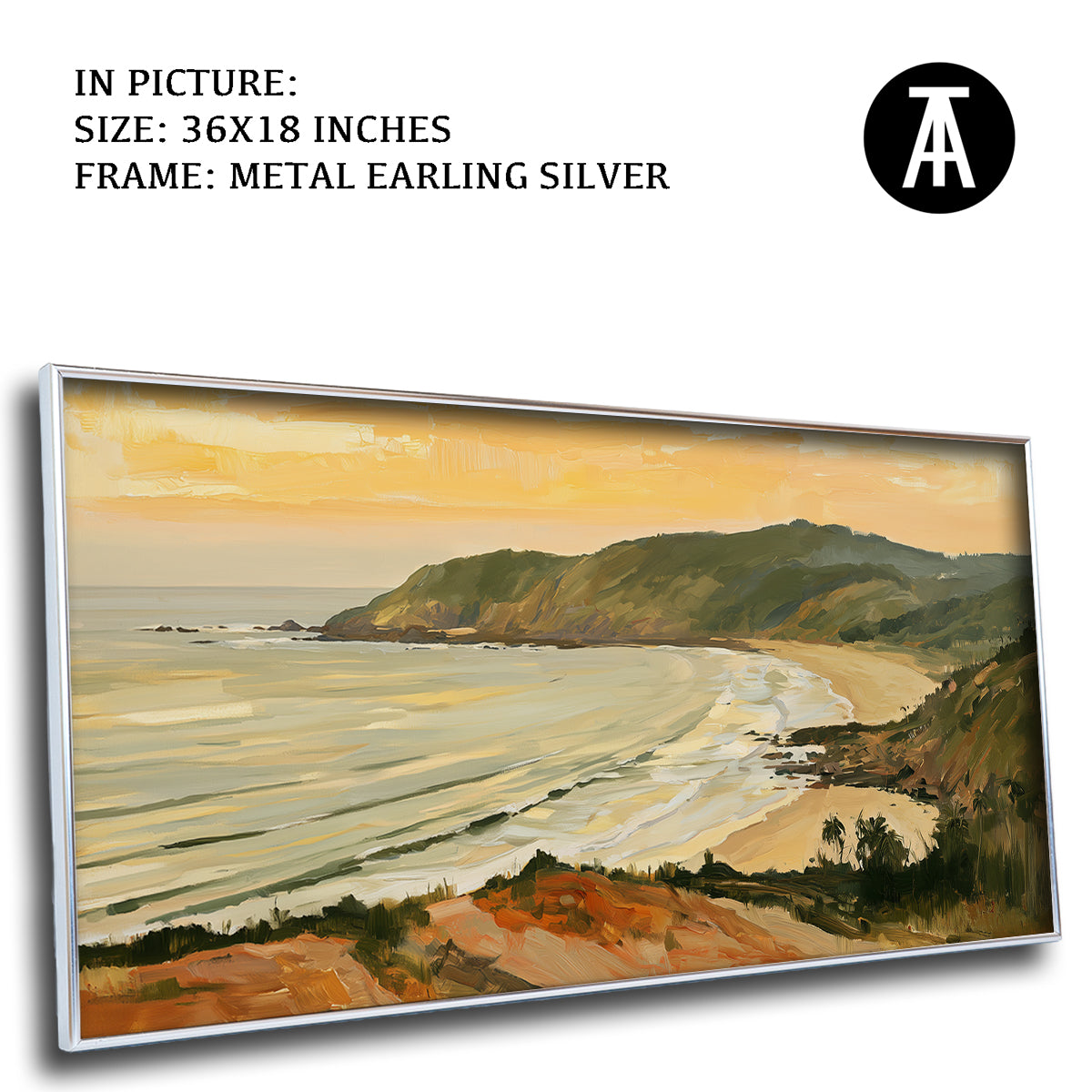 Artwork in Metal Earling Silver Frame