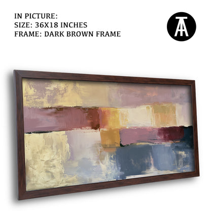 Artwork in Dark Brown Frame