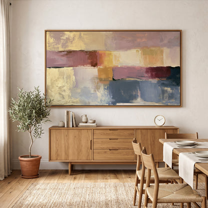 Abstract Painting in a Lifestyle Setting
