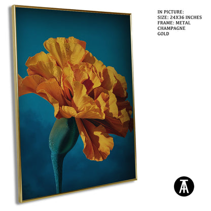 Artwork in Metal Champagne Gold Frame