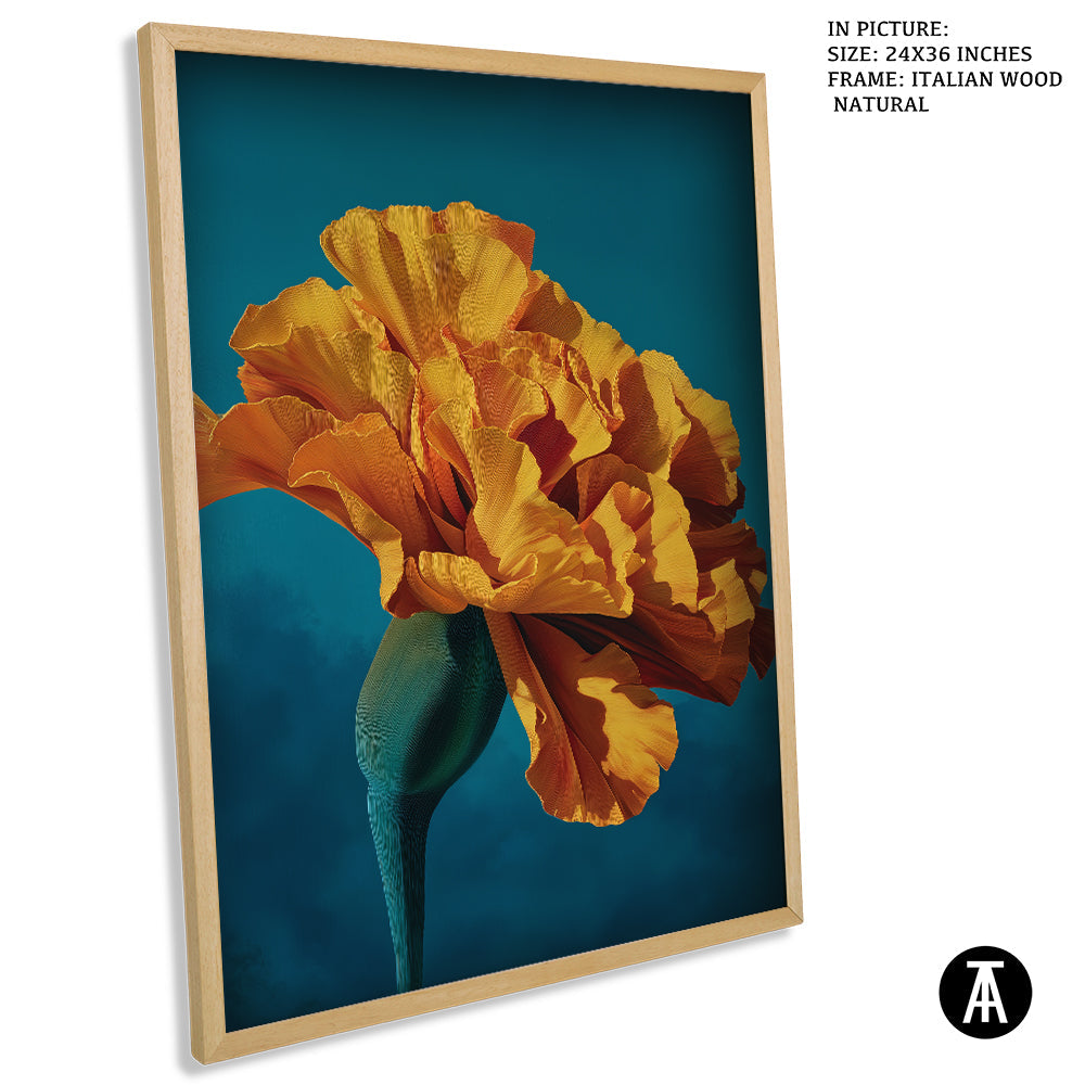 Artwork in Natural Wood Frame