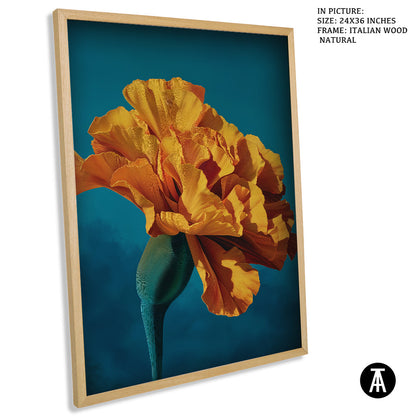 Artwork in Natural Wood Frame