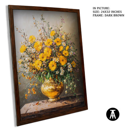 Sample Artwork in Dark Brown Frame