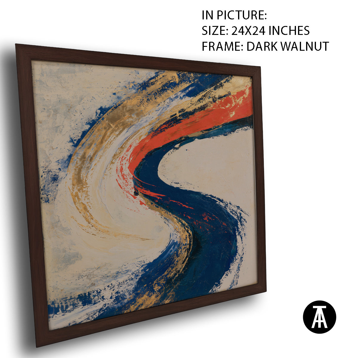 Artwork in Dark Walnut Frame