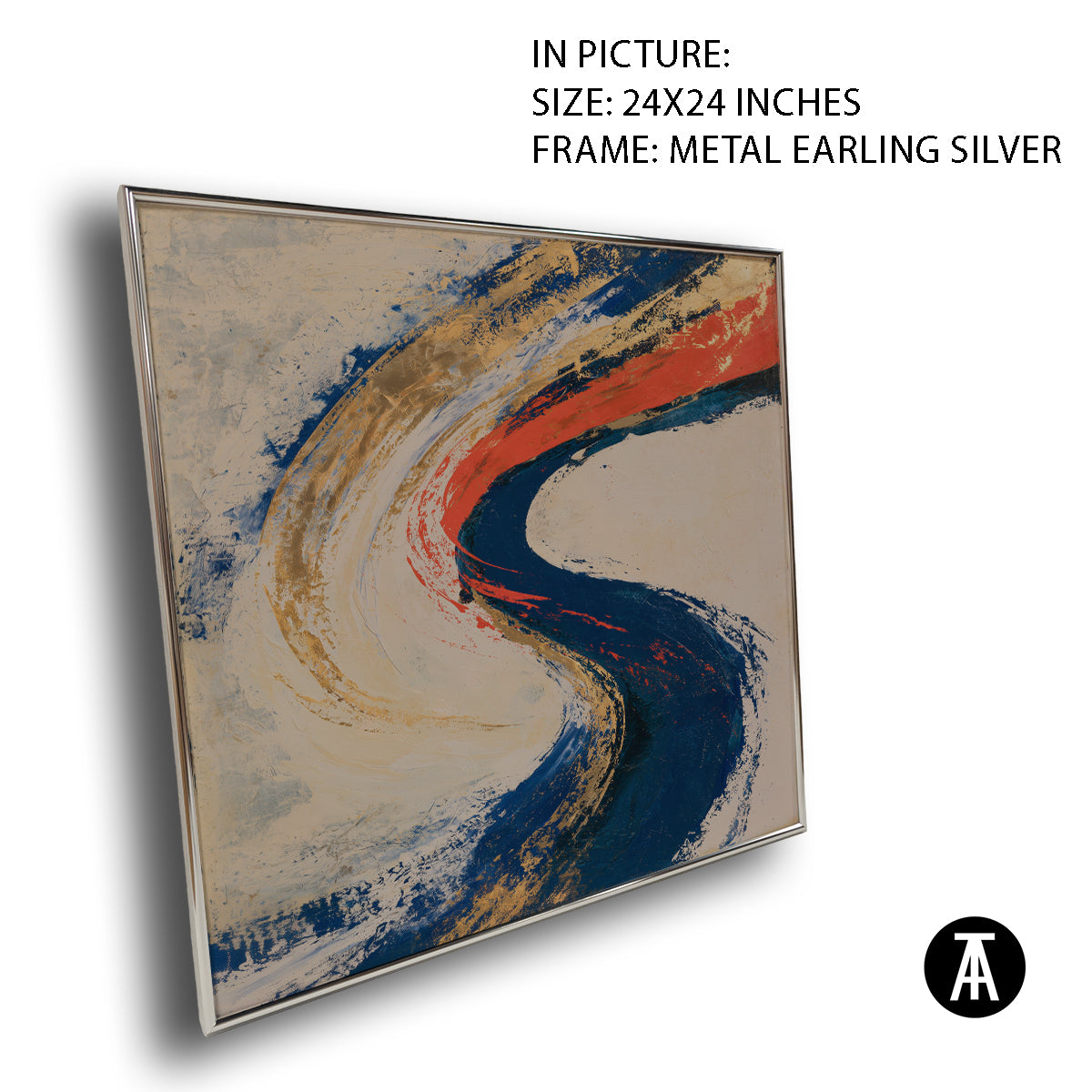 Artwork in Metal Earling Silver Frame