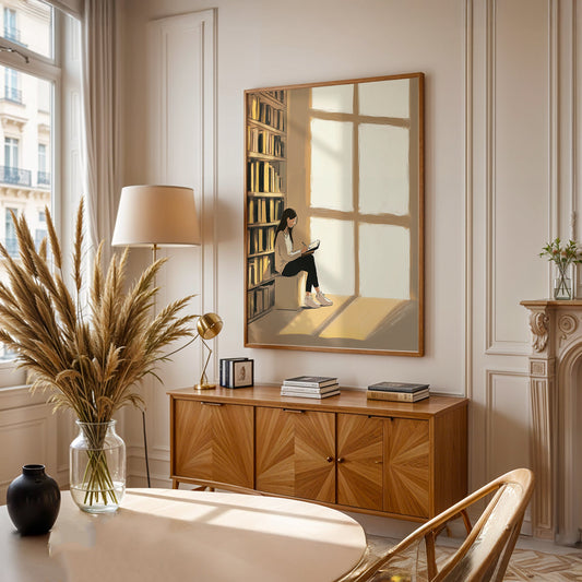 Minimalist Painting in a Lifestyle Setting