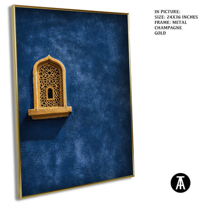 Artwork in Metal Champagne Gold Frame