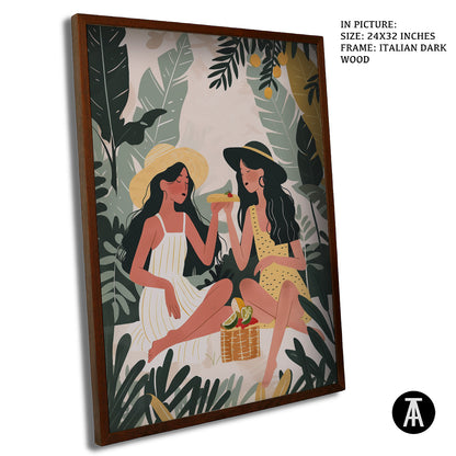 Sample Artwork in Italian Wood Framing Dark