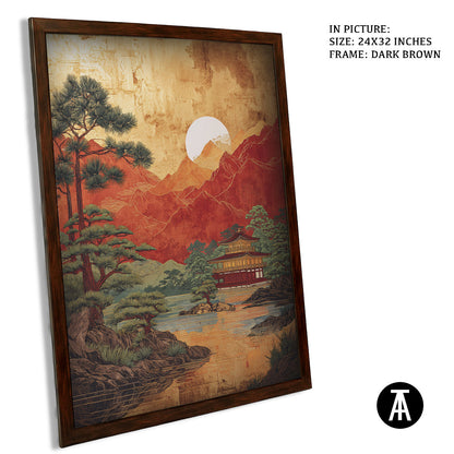 Artwork in Metal Champagne Gold Frame