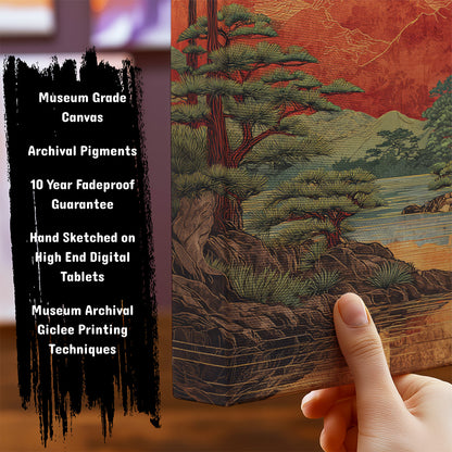 Information about Japanese Canvas Art Print