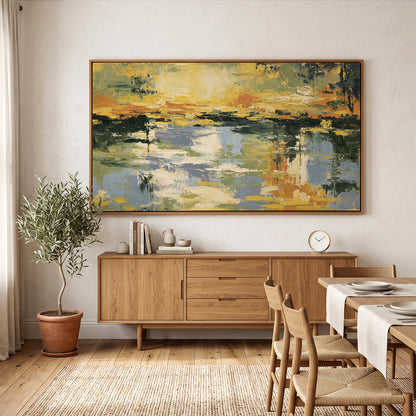 Abstract Painting in a Lifestyle Setting
