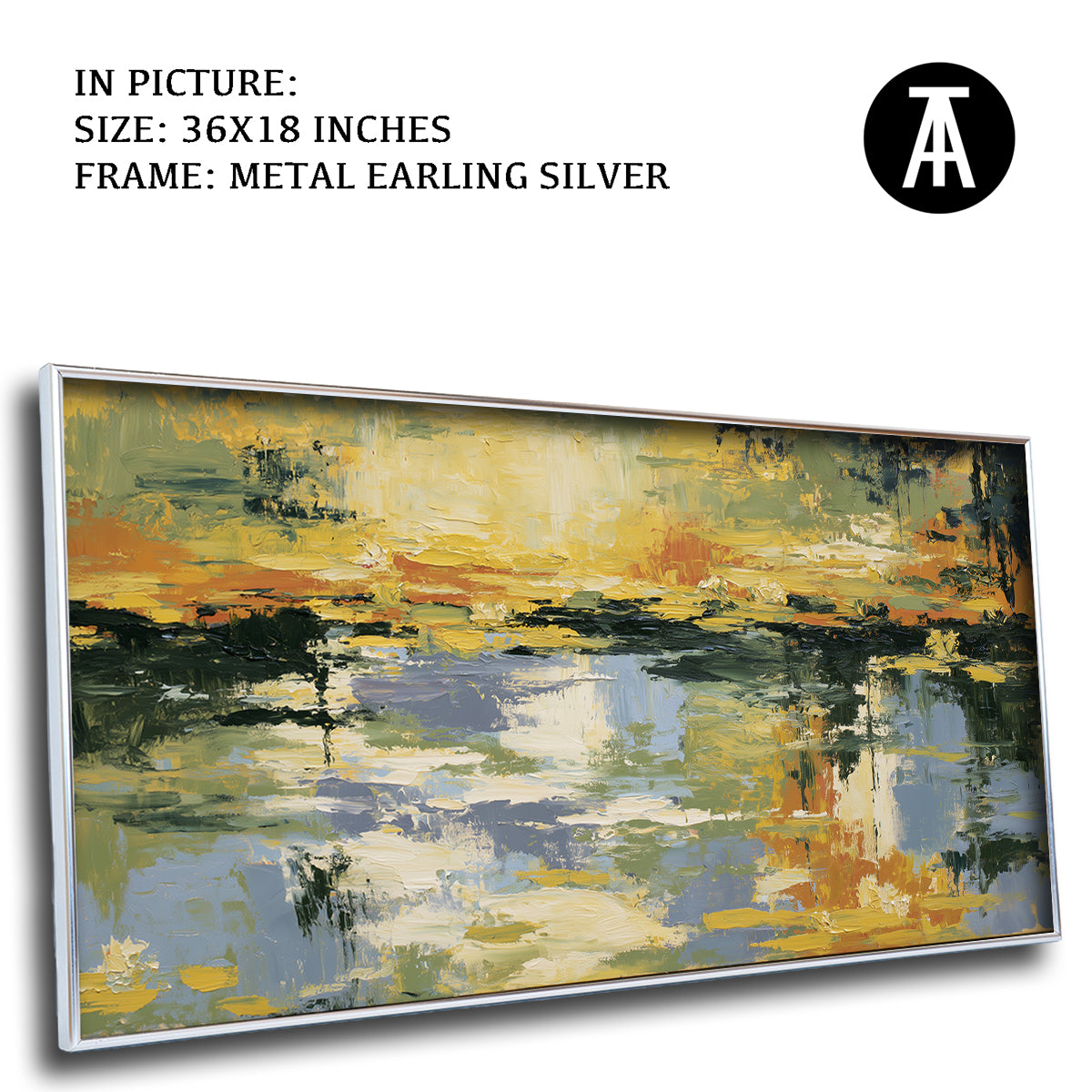 Artwork in Metal Earling Silver Frame