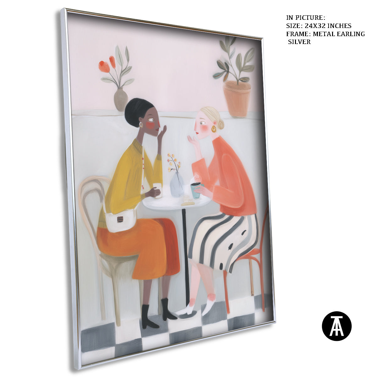 Artwork in Metal Earling Silver Frame