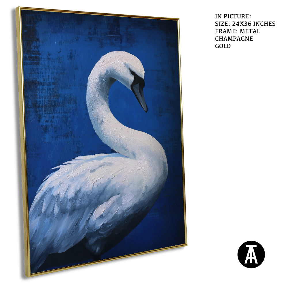 Artwork in Metal Champagne Gold Frame