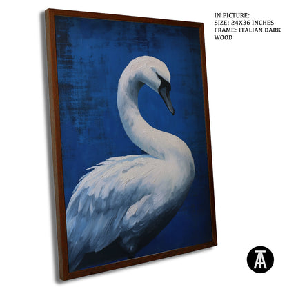 Artwork in Dark Wood Frame