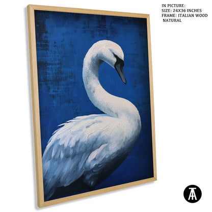 Artwork in Natural Wood Frame