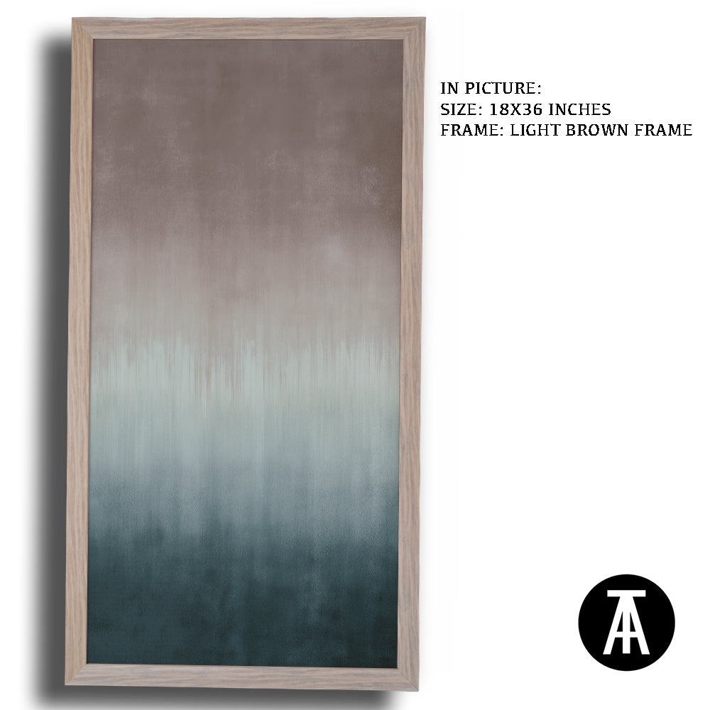 Artwork in Light Brown Frame