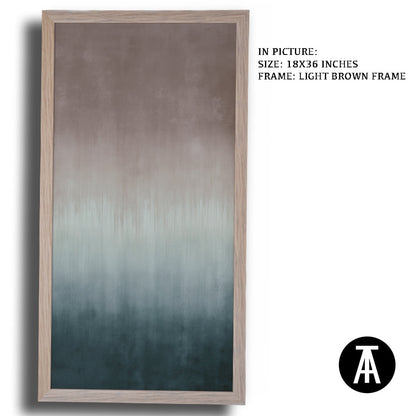 Artwork in Light Brown Frame