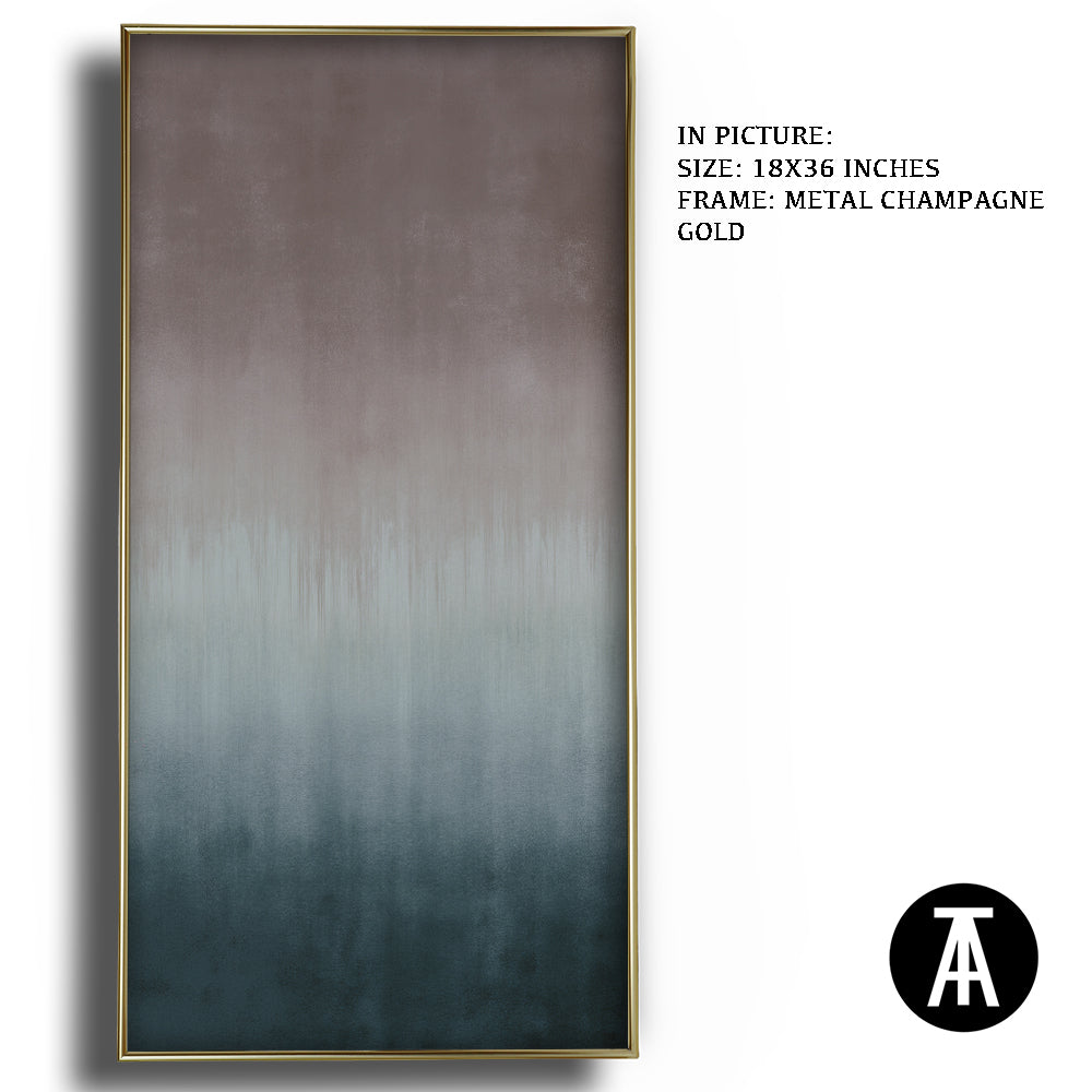 Artwork in Metal Champagne Gold Frame