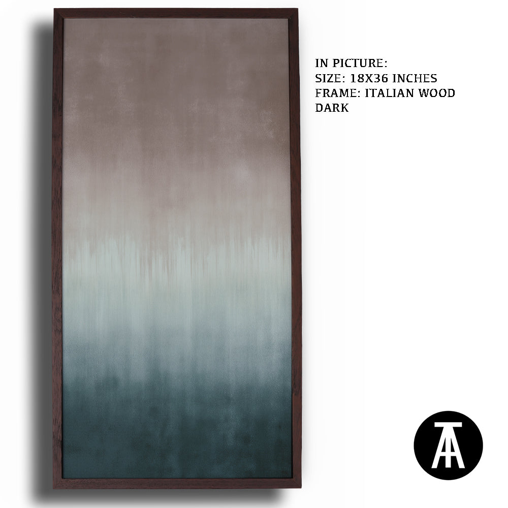 Artwork in Dark Wood Frame