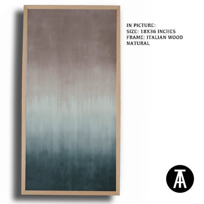 Artwork in Natural Wood Frame