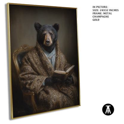 Artwork in Metal Champagne Gold Frame