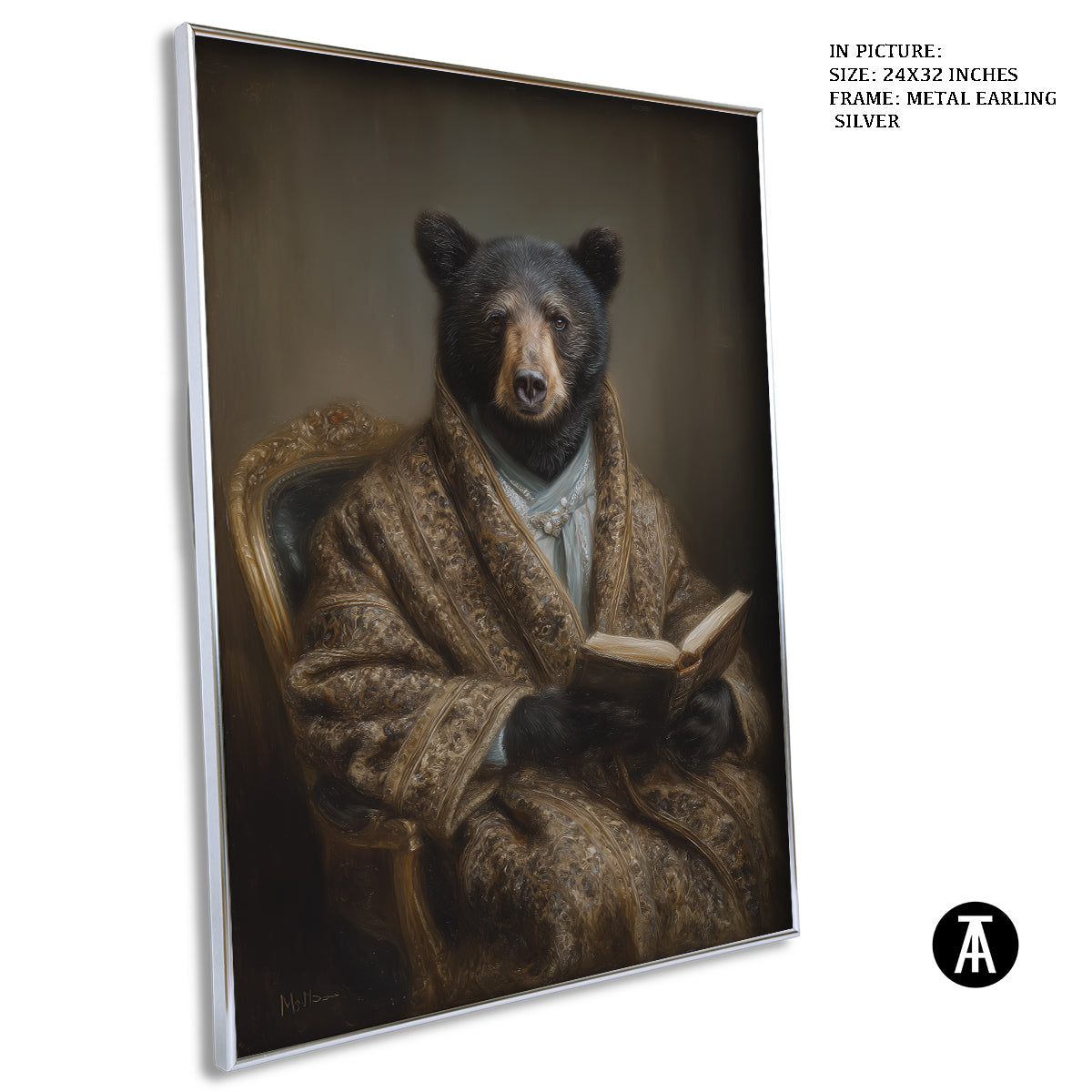 Artwork in Metal Earling Silver Frame