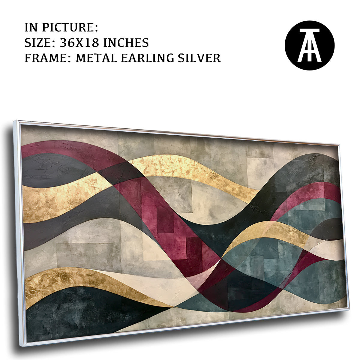Artwork in Metal Earling Silver Frame