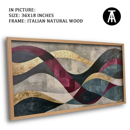 Artwork in Natural Wood Frame