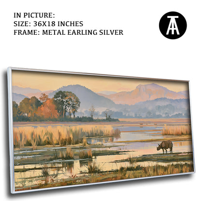 Artwork in Metal Earling Silver Frame
