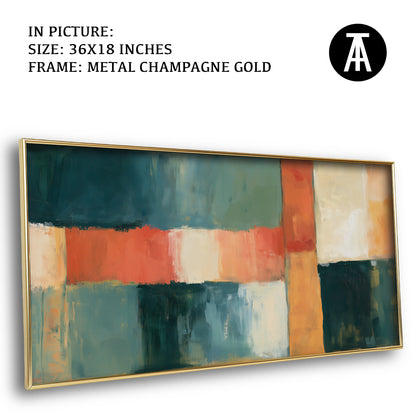 Artwork in Metal Champagne Gold Frame