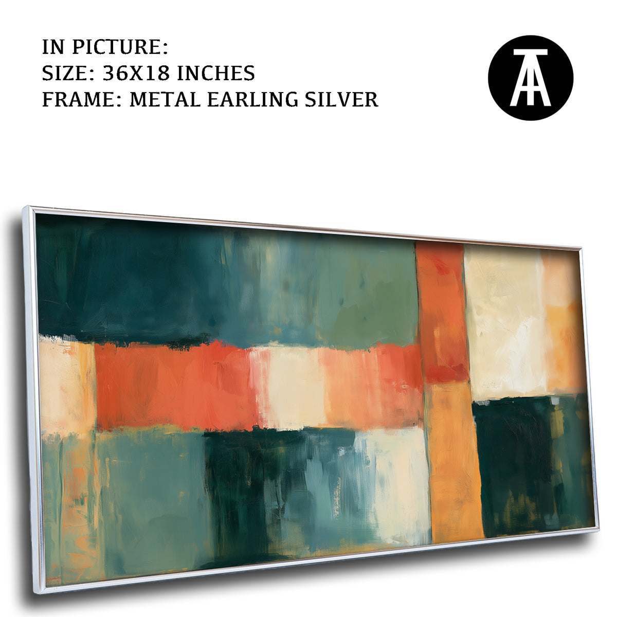 Artwork in Metal Earling Silver Frame
