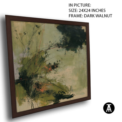 Artwork in Dark Walnut Frame